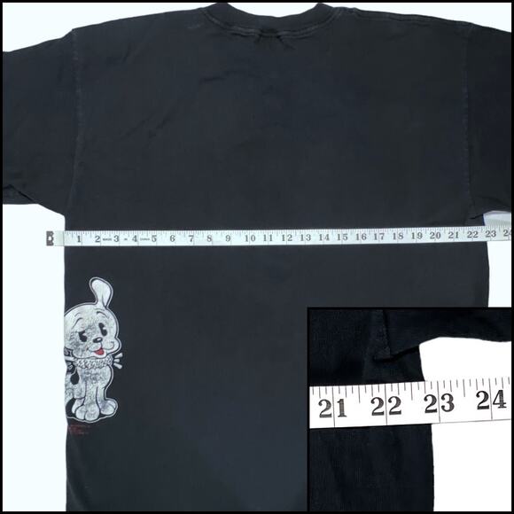 Vintage 90's Betty Boop Princess Diana Graphic Tee Shirt Top Front Back Men's XL - Picture 11 of 12